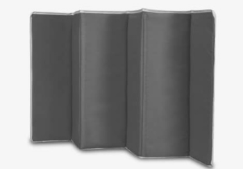Patut pliabil cu 2 nivele Flower, 120x60, Gri, Lionelo